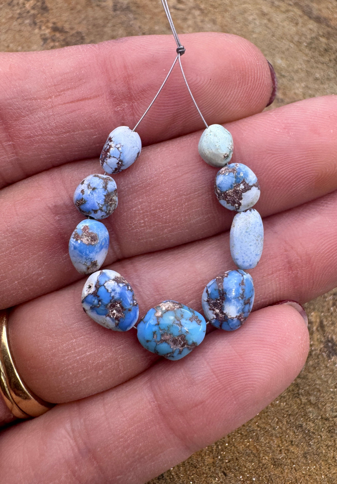 RARE Golden Hills Turquoise (Kazakhstan) 5-8mm Irregular