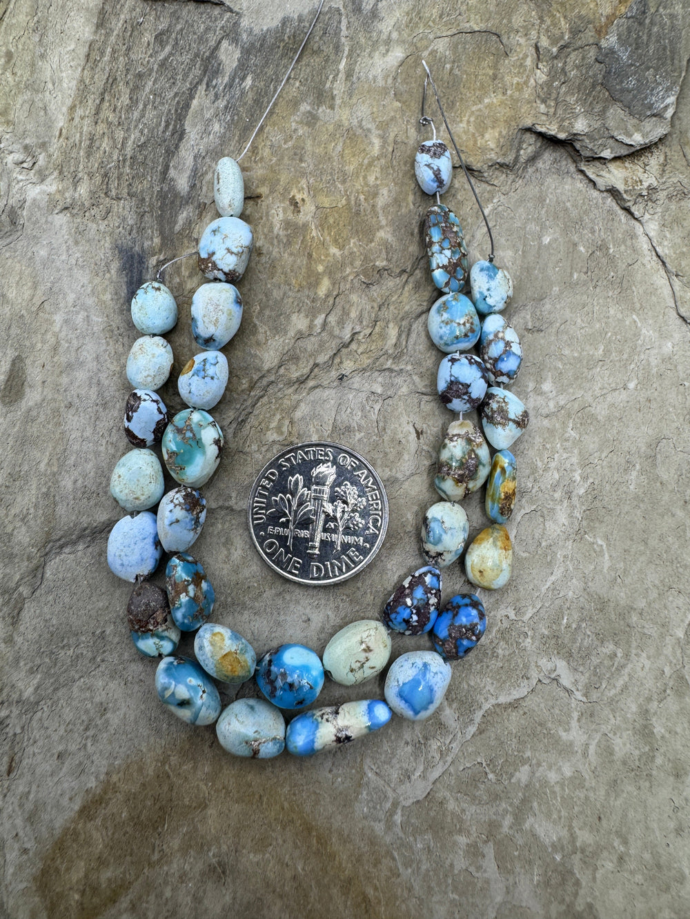 RARE Golden Hills Turquoise (Kazakhstan) 5mm-7mm Irregular