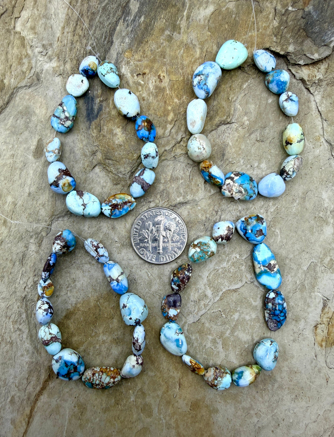 RARE Golden Hills Turquoise (Kazakhstan) 6mm-8x12mm