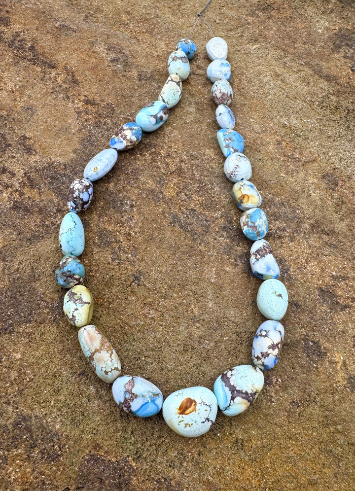 RARE Golden Hills Turquoise (Kazakhstan) 7x8-10x12mm