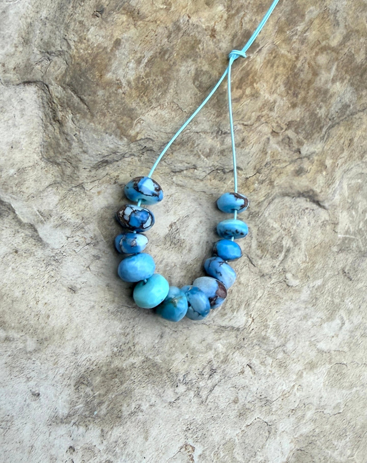 RARE Golden Hills Turquoise (Kazakhstan) Handcut 3.5-4mm