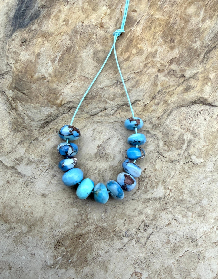 RARE Golden Hills Turquoise (Kazakhstan) Handcut 3.5-4mm