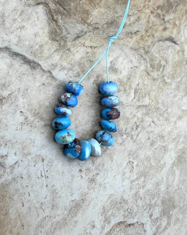 RARE Golden Hills Turquoise (Kazakhstan) Handcut 3.5-4mm