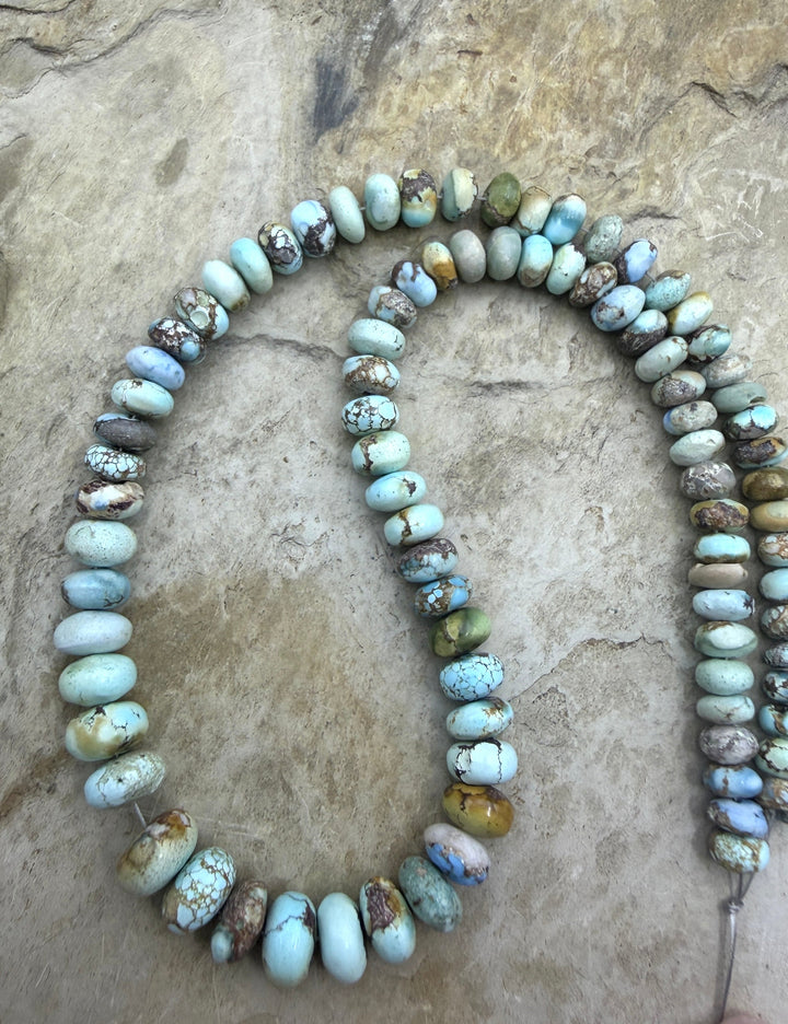 RARE Golden Hills Turquoise (Kazakhstan) Handcut 5-8mm