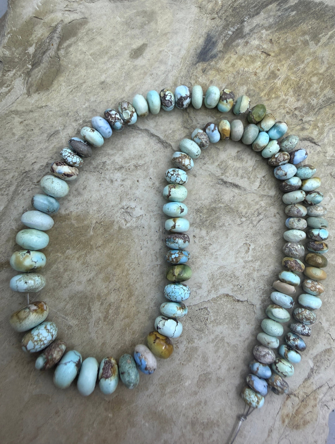 RARE Golden Hills Turquoise (Kazakhstan) Handcut 5-8mm