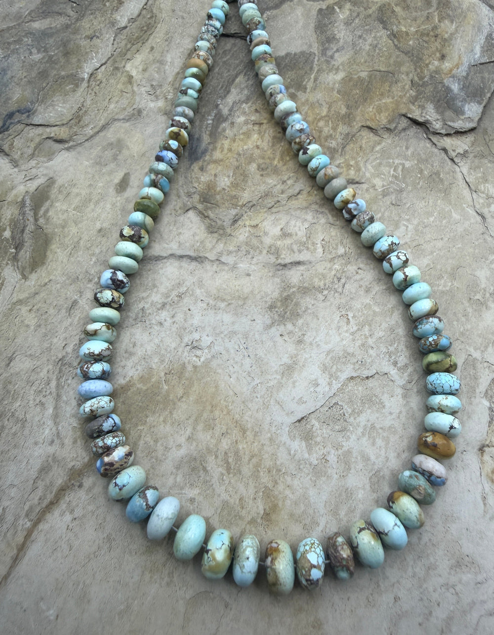 RARE Golden Hills Turquoise (Kazakhstan) Handcut 5-8mm