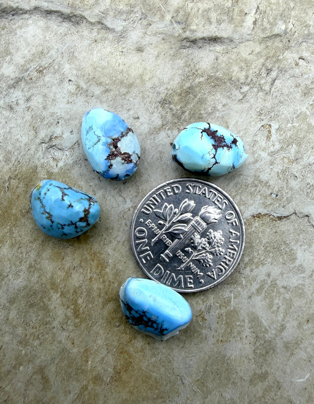 RARE Golden Hills Turquoise (Kazakhstan) Large Freeform
