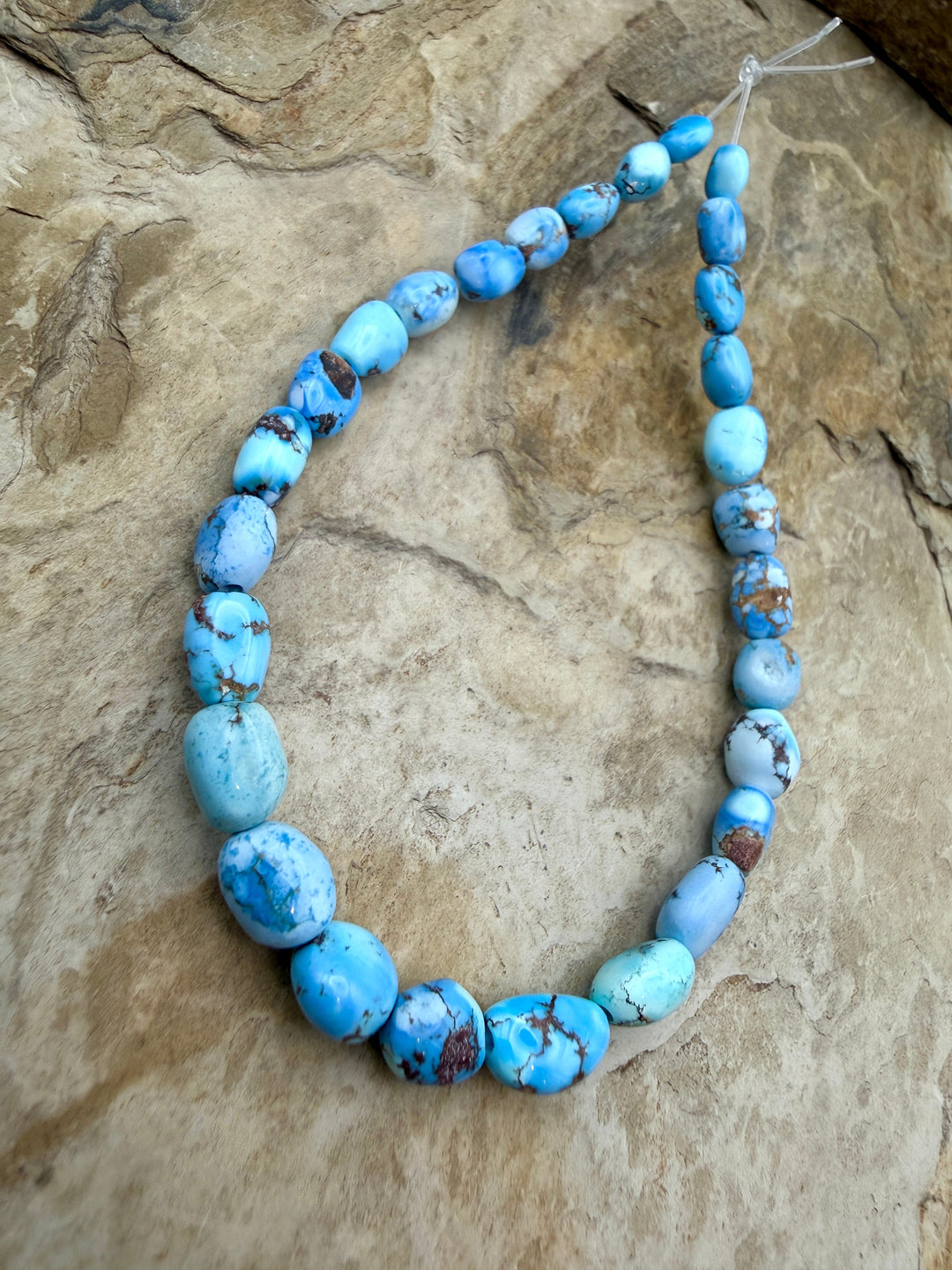 RARE Golden Hills Turquoise (Kazakhstan) Large Graduated