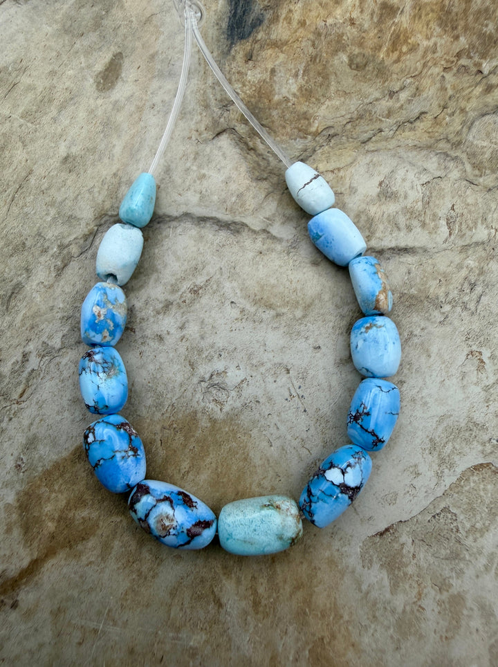 RARE Golden Hills Turquoise (Kazakhstan) Large Graduated