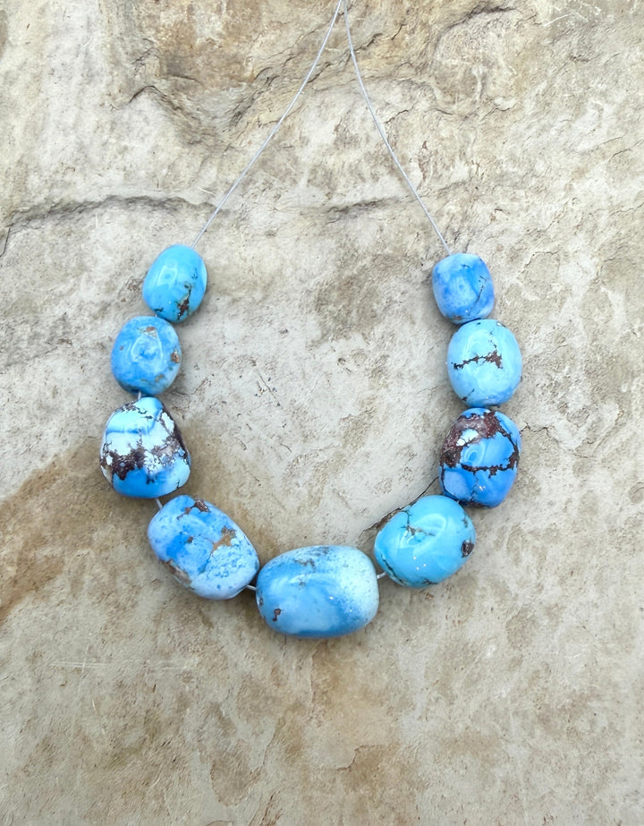 RARE Golden Hills Turquoise (Kazakhstan) Large Graduated