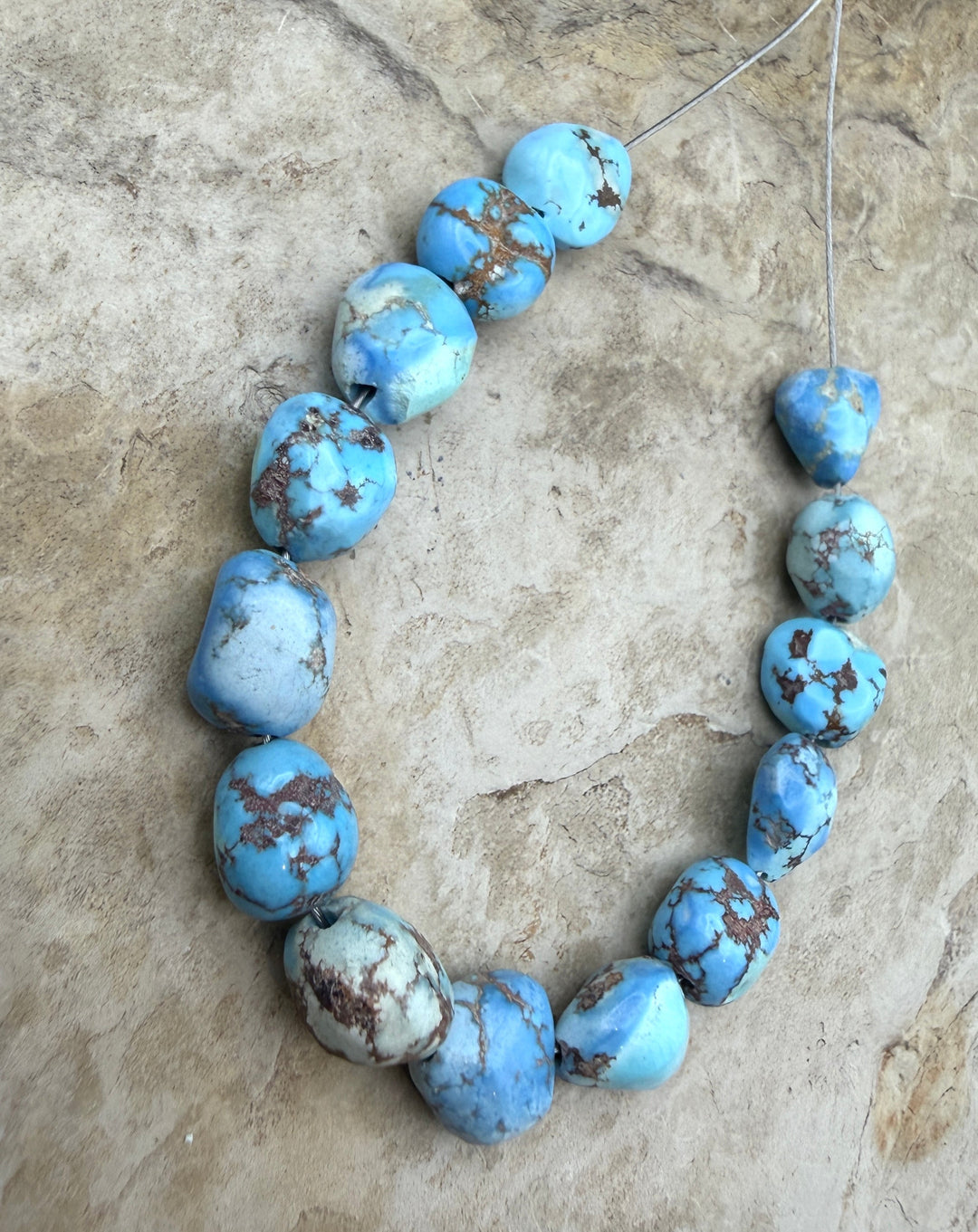 RARE Golden Hills Turquoise (Kazakhstan) Large Rounded