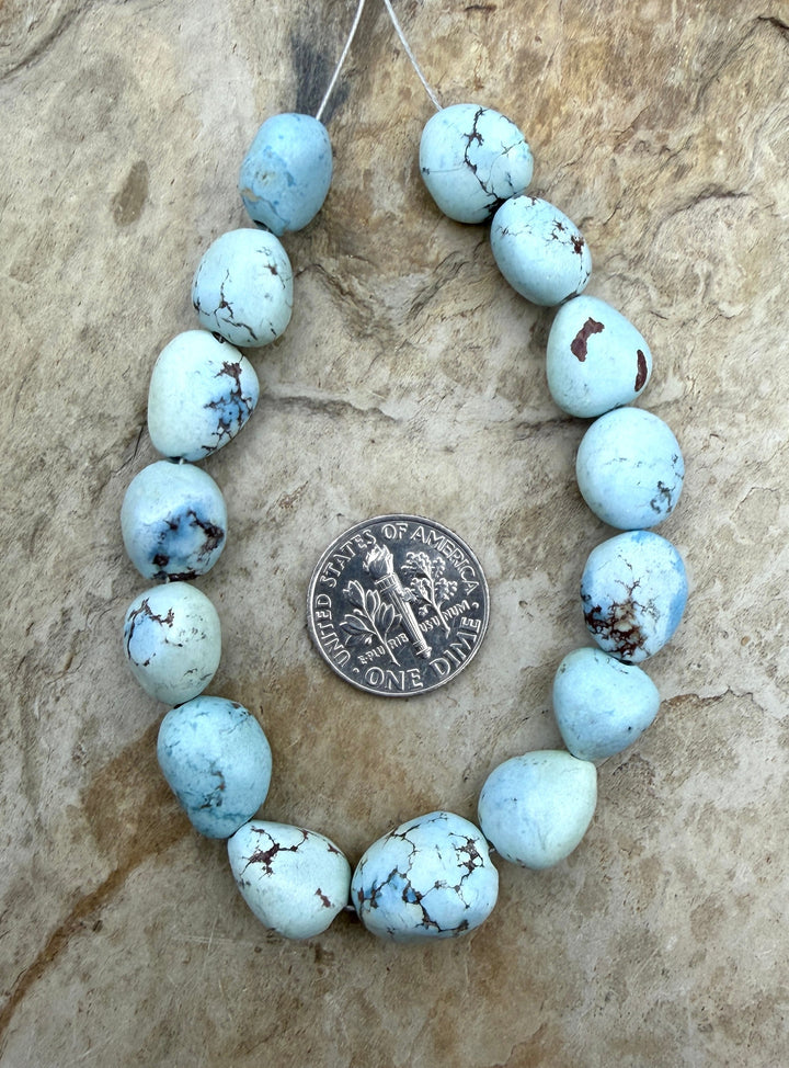 RARE Golden Hills Turquoise (Kazakhstan) Large Rounded