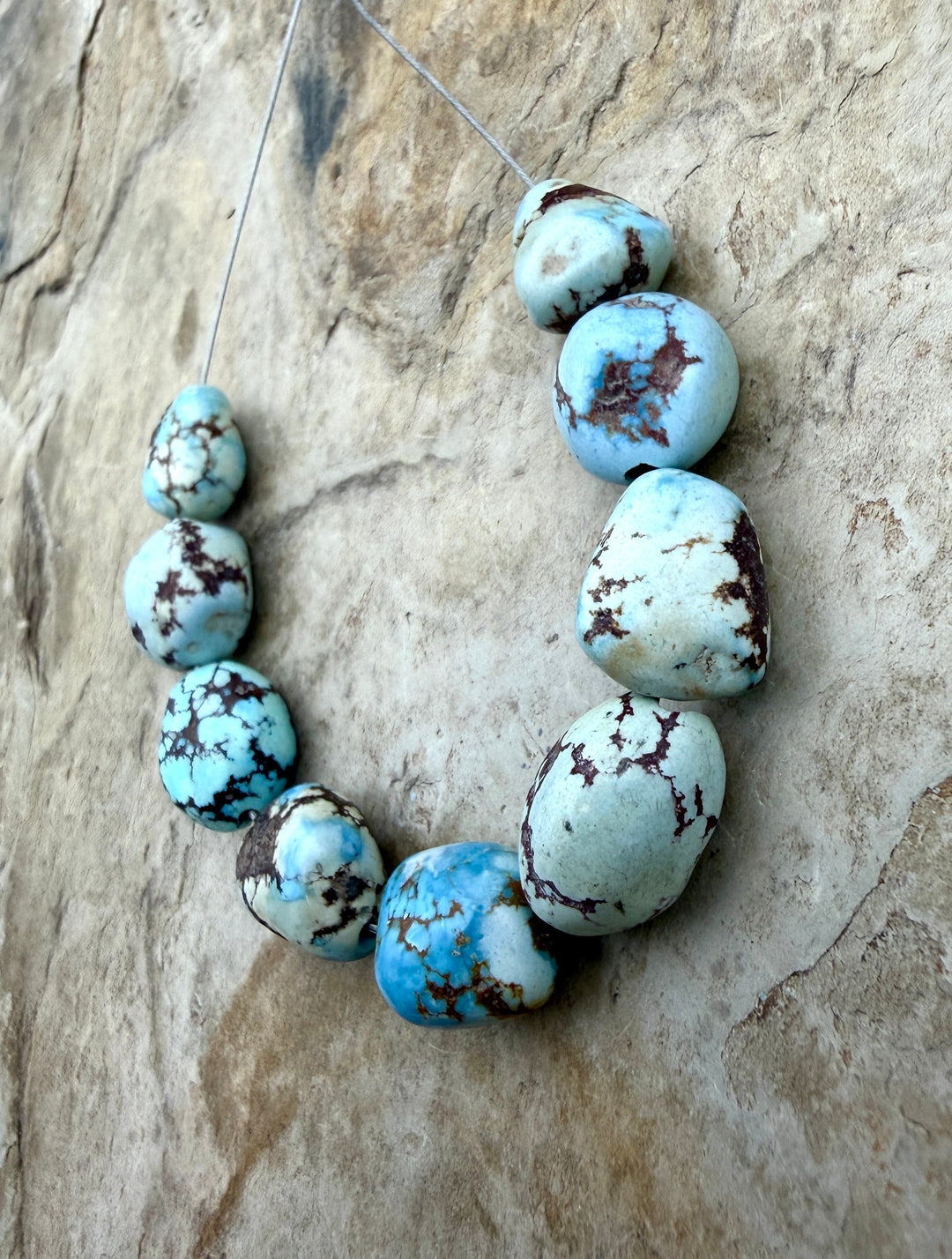 RARE Golden Hills Turquoise (Kazakhstan) Large Rounded
