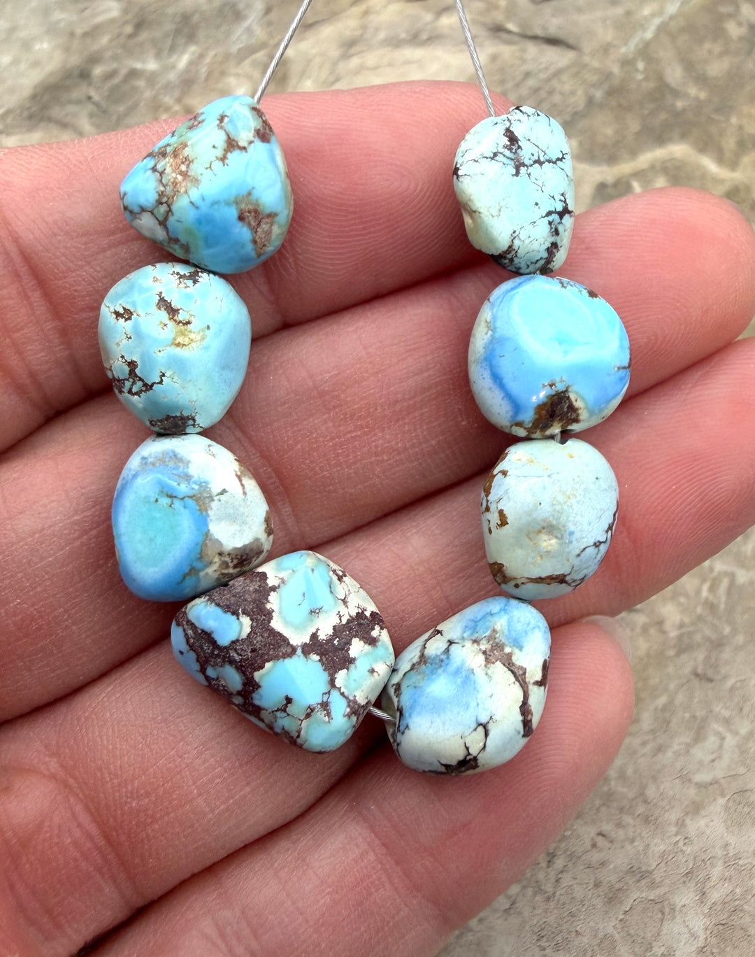 RARE Golden Hills Turquoise (Kazakhstan) Large Rounded