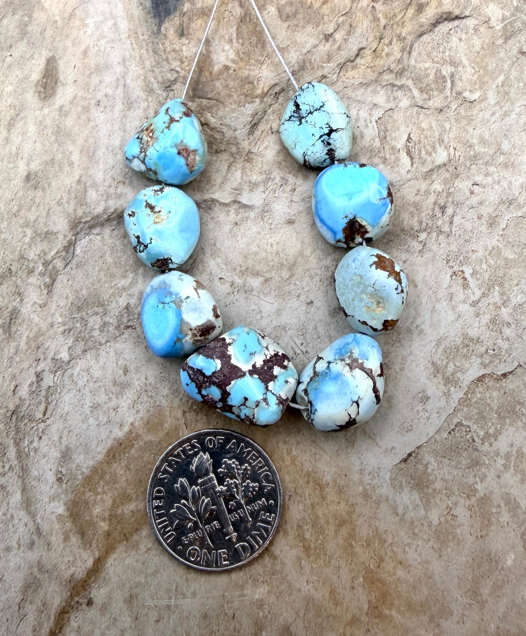 RARE Golden Hills Turquoise (Kazakhstan) Large Rounded