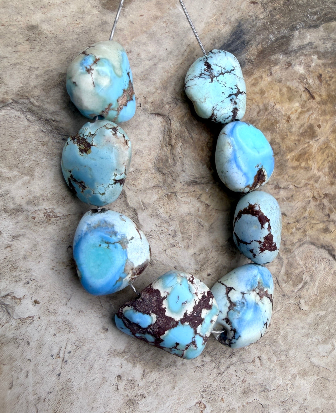 RARE Golden Hills Turquoise (Kazakhstan) Large Rounded