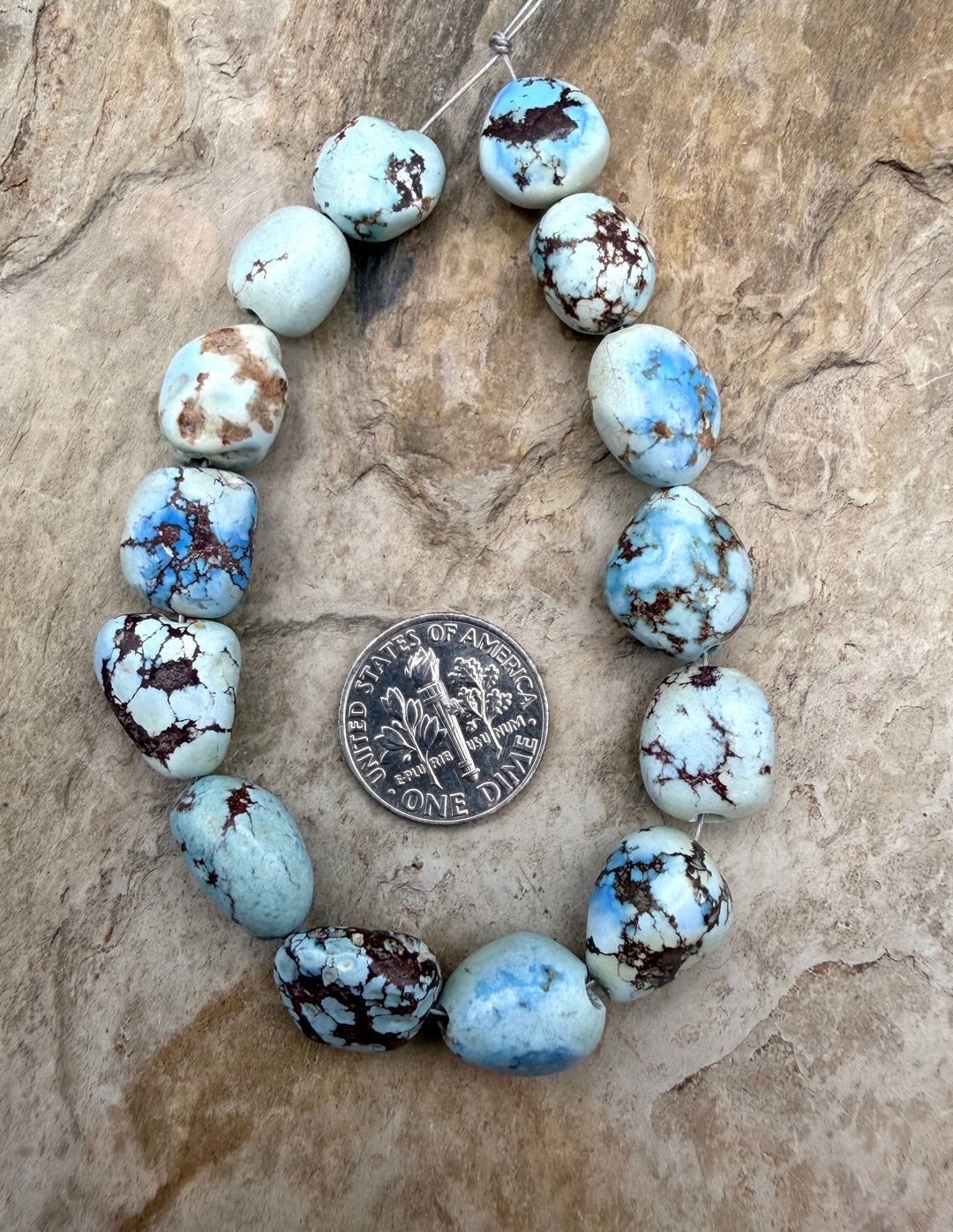 RARE Golden Hills Turquoise (Kazakhstan) Large Rounded