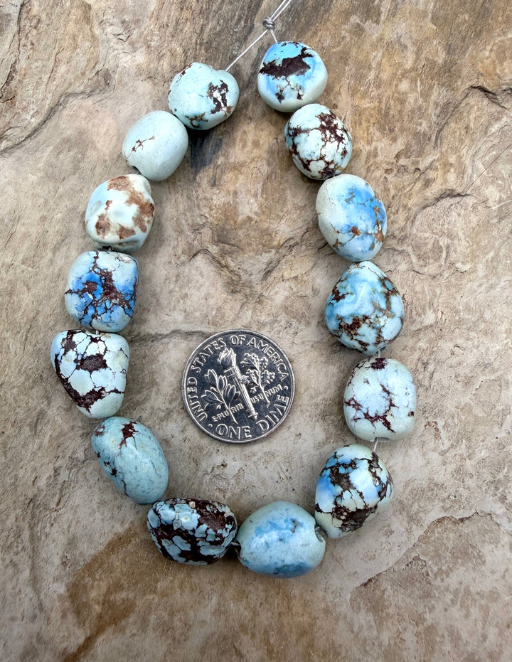 RARE Golden Hills Turquoise (Kazakhstan) Large Rounded