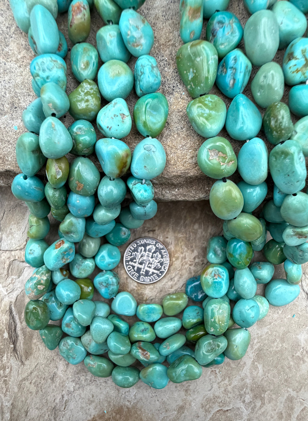 RARE Green Sleeping Beauty Turquoise (Arizona) 8-11mm
