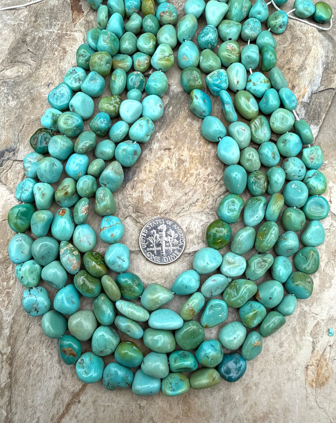 RARE Green Sleeping Beauty Turquoise (Arizona) 8-11mm