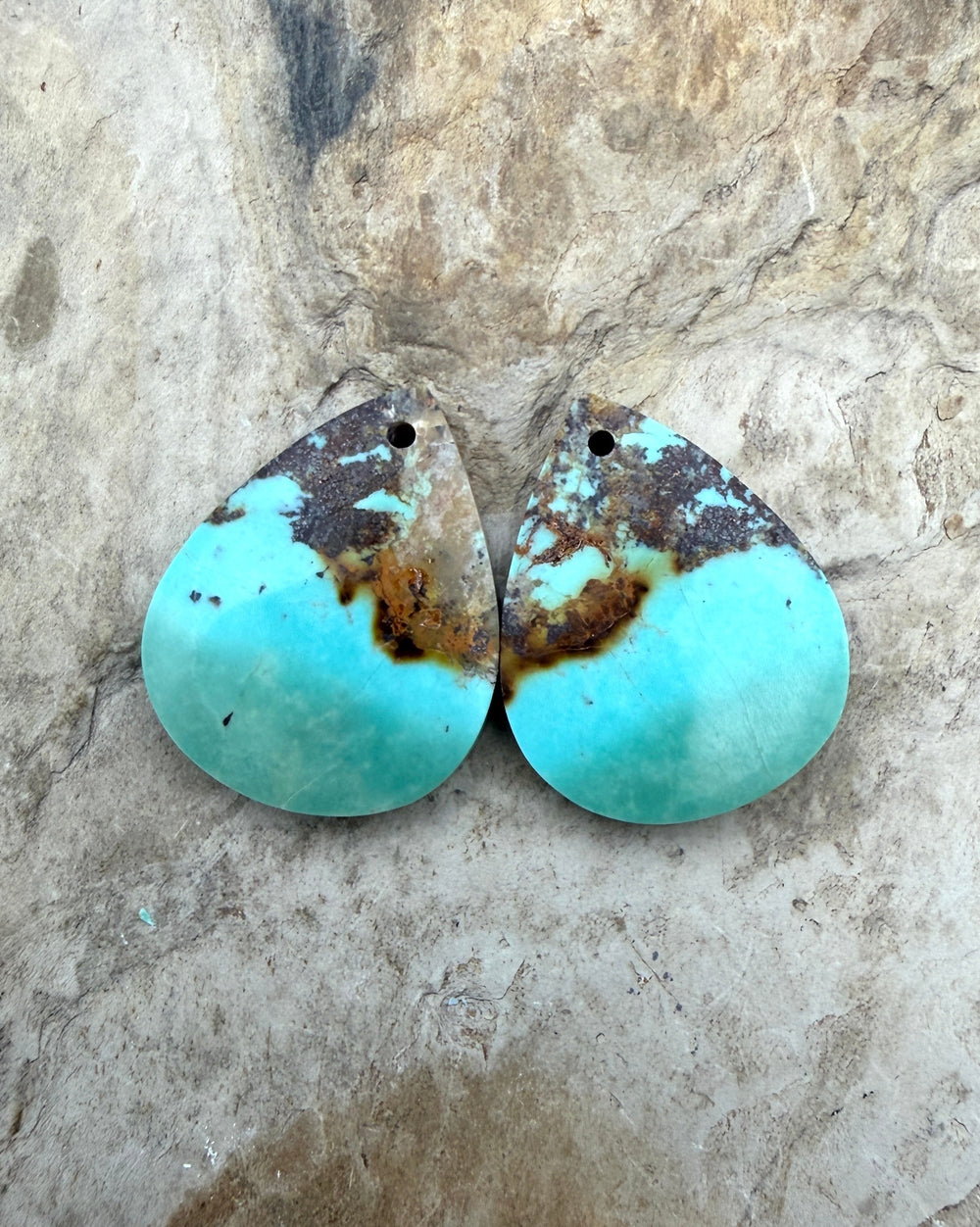 RARE Hardy Pit Kingman Turquoise (Arizona) Matching Earring