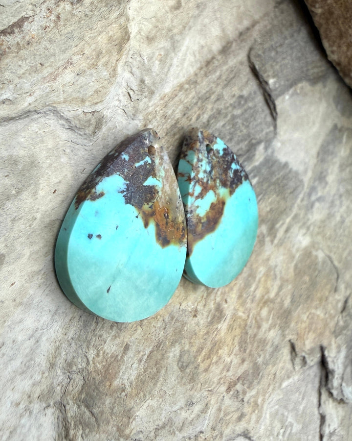 RARE Hardy Pit Kingman Turquoise (Arizona) Matching Earring
