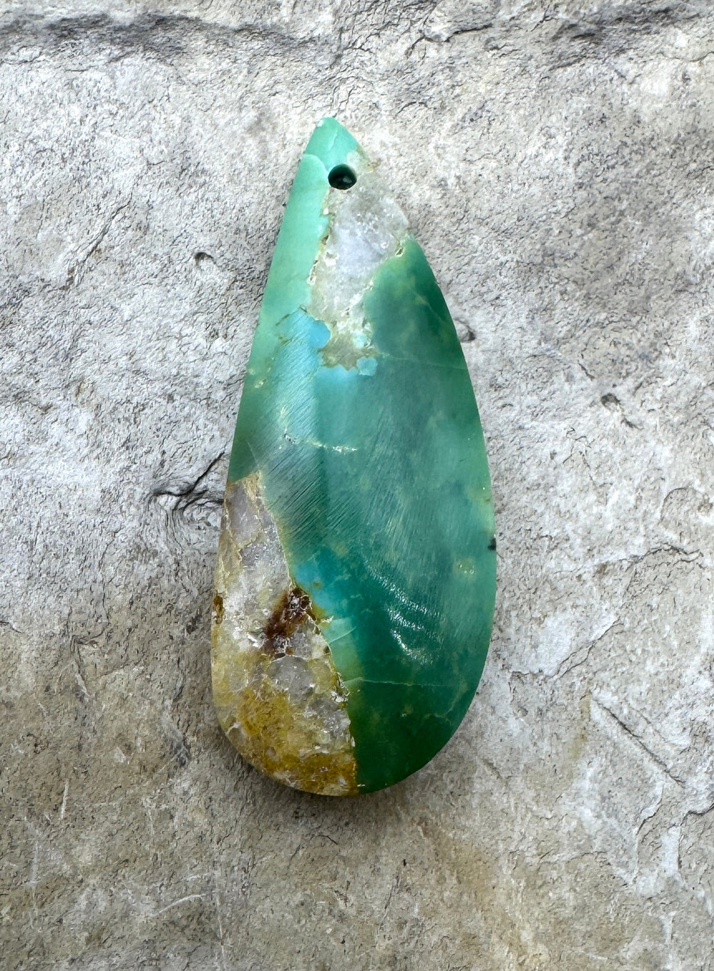 RARE Hardy Pit Kingman Turquoise (AZ) Focal Pendant Bead
