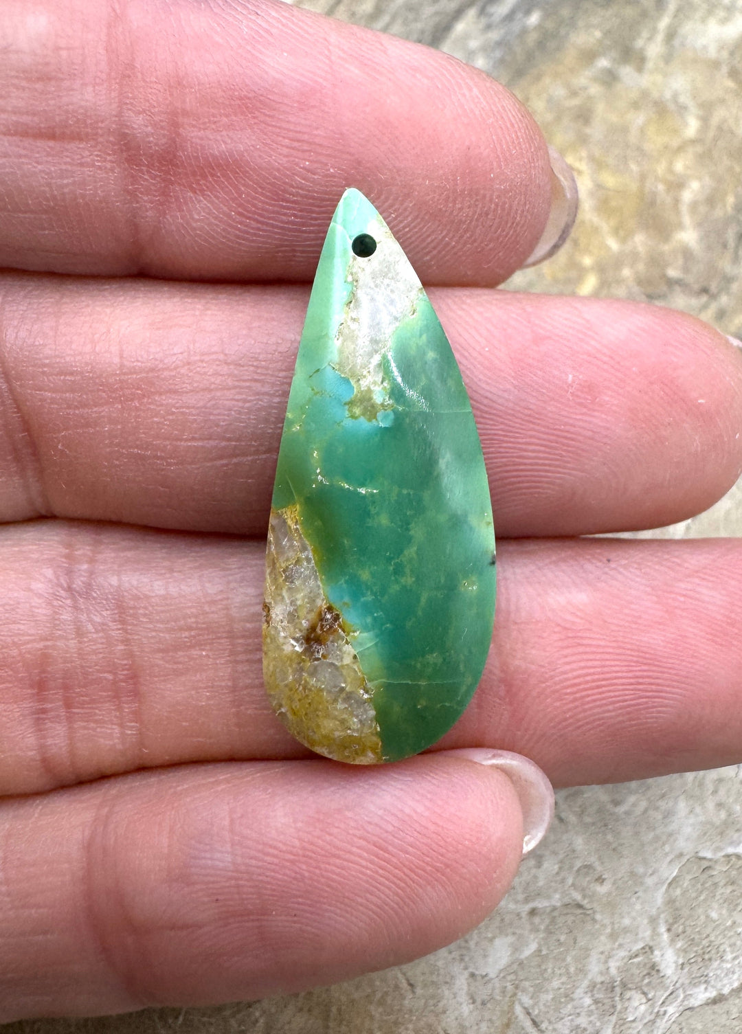 RARE Hardy Pit Kingman Turquoise (AZ) Focal Pendant Bead