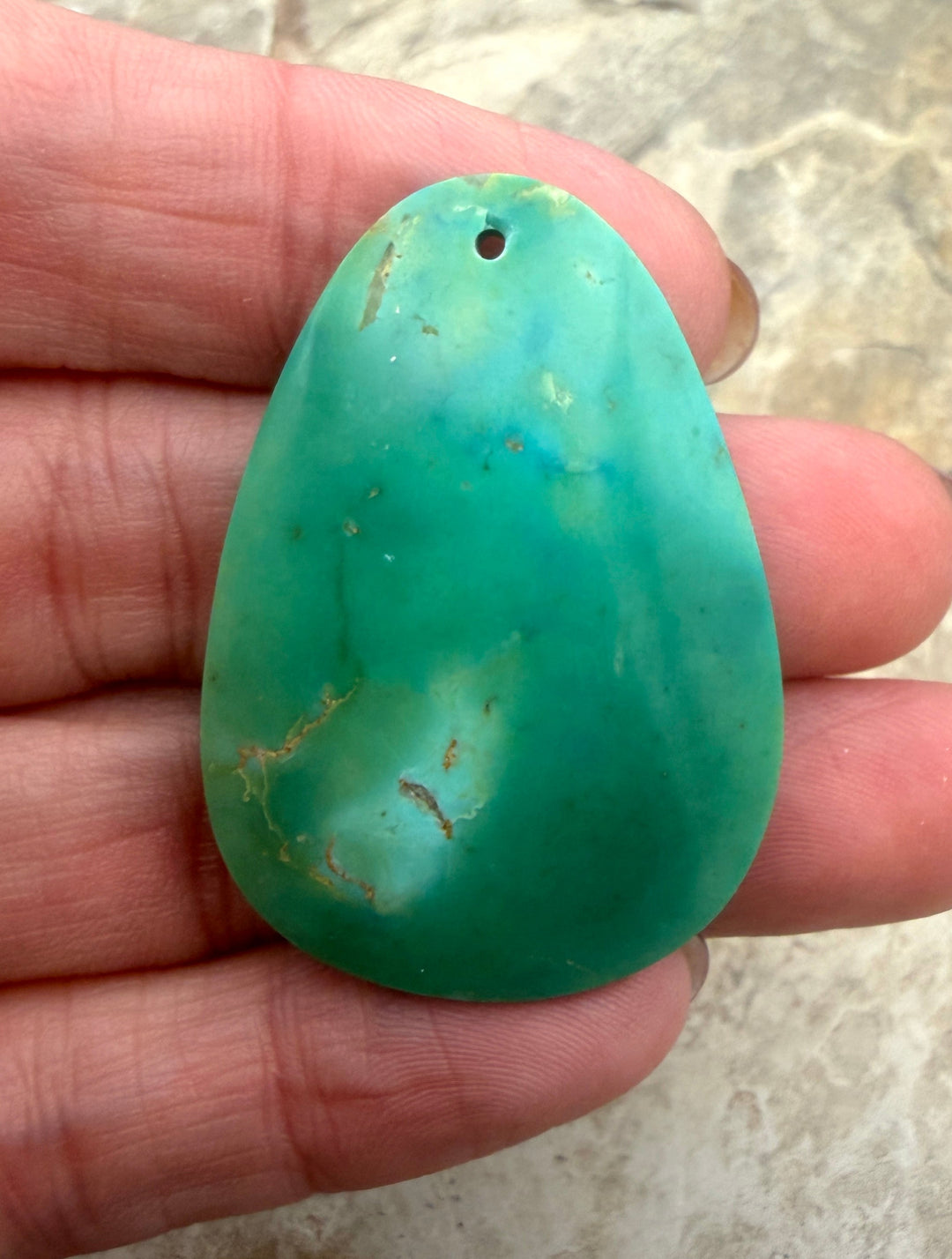 RARE Hary Pit Kingman Turquoise (Arizona) BIG Focal Pendant