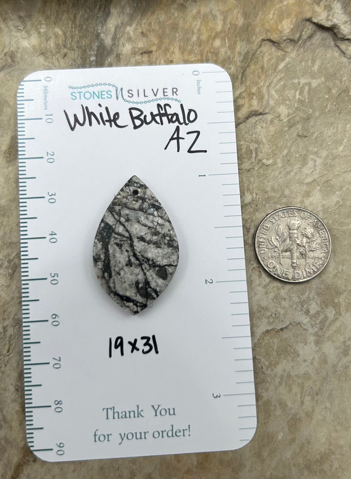 RARE High Quality Natural White Buffalo (Arizona) Focal