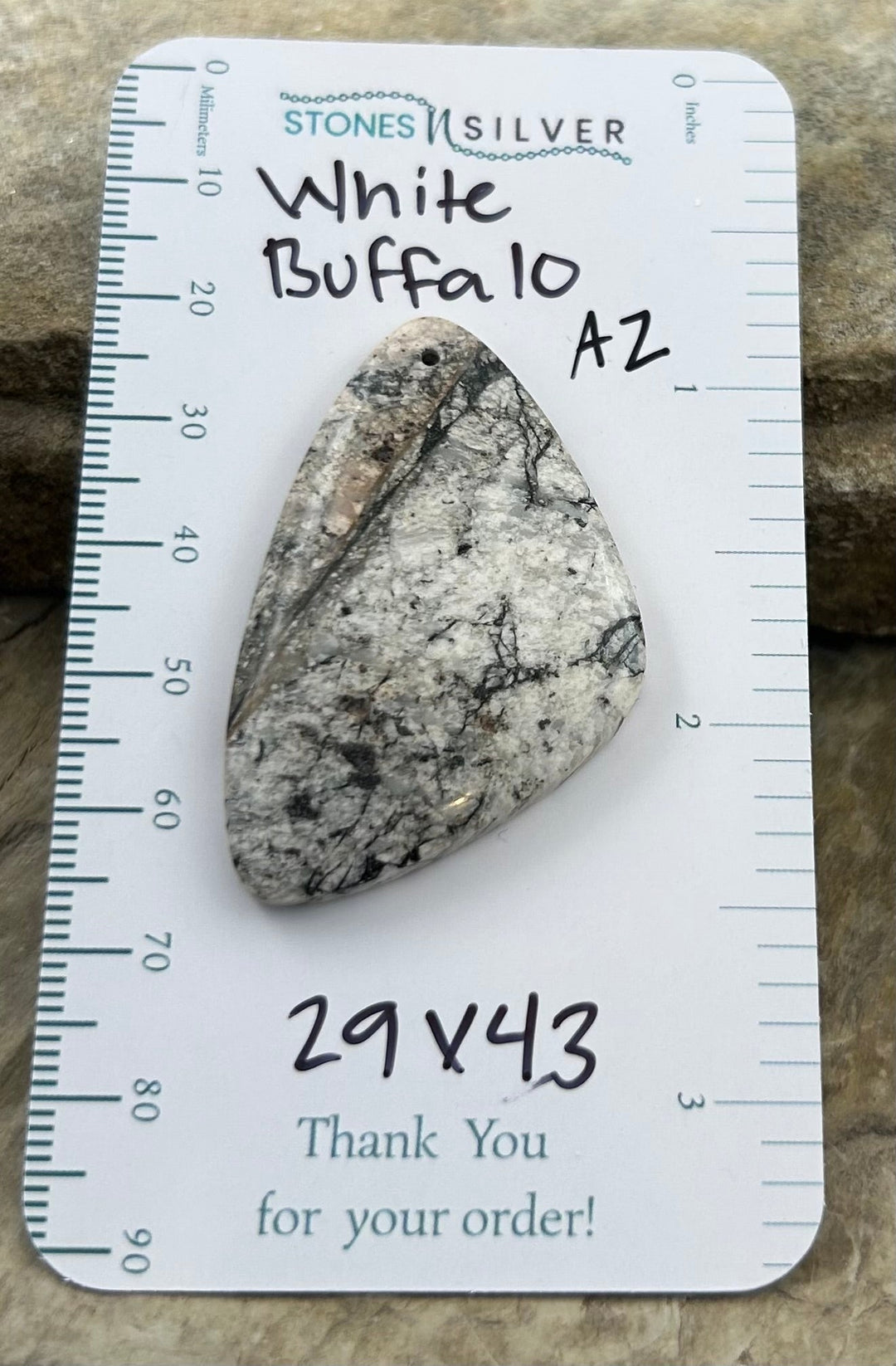 RARE High Quality Natural White Buffalo (Arizona) Focal