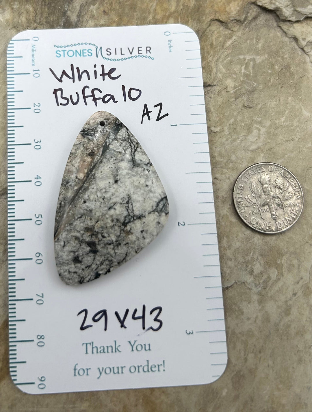 RARE High Quality Natural White Buffalo (Arizona) Focal