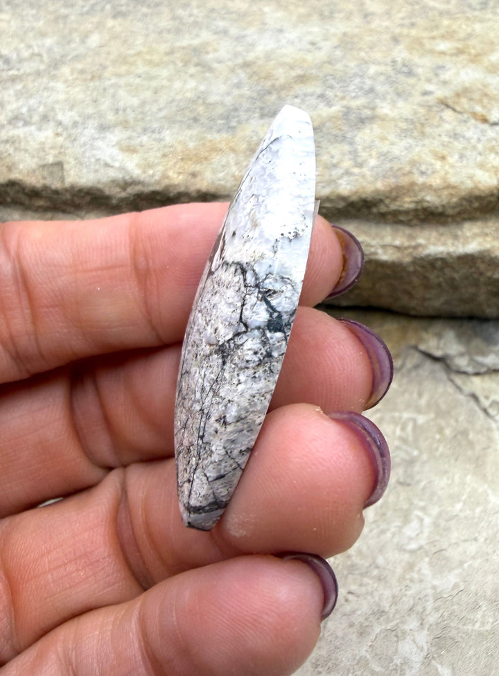RARE High Quality White Buffalo Focal Pendant Bead 20x43mm