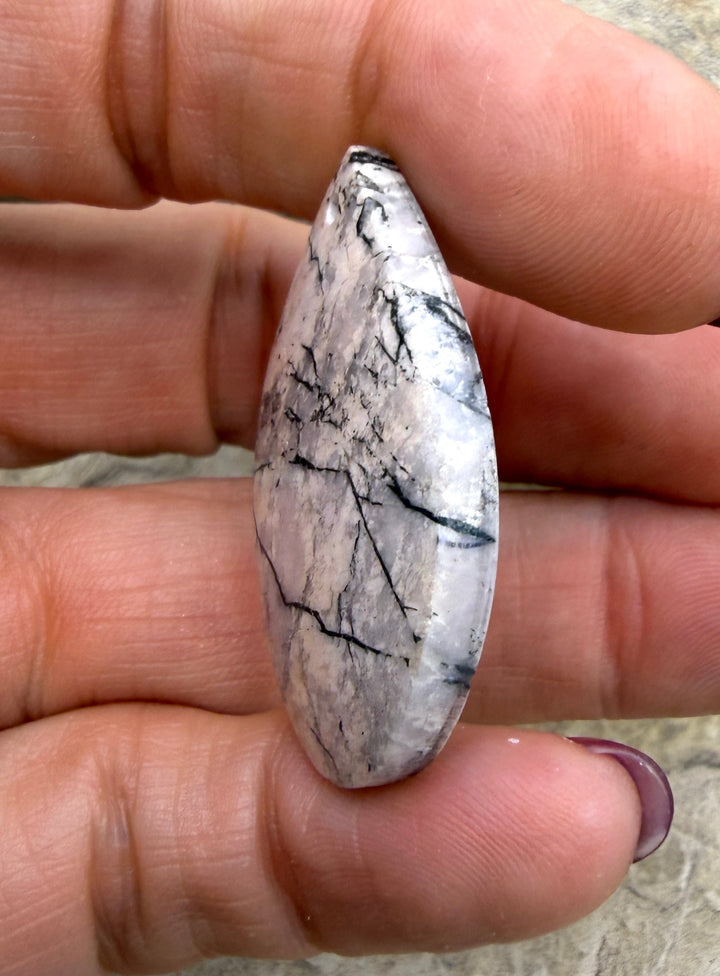 RARE High Quality White Buffalo Focal Pendant Bead 23x35mm
