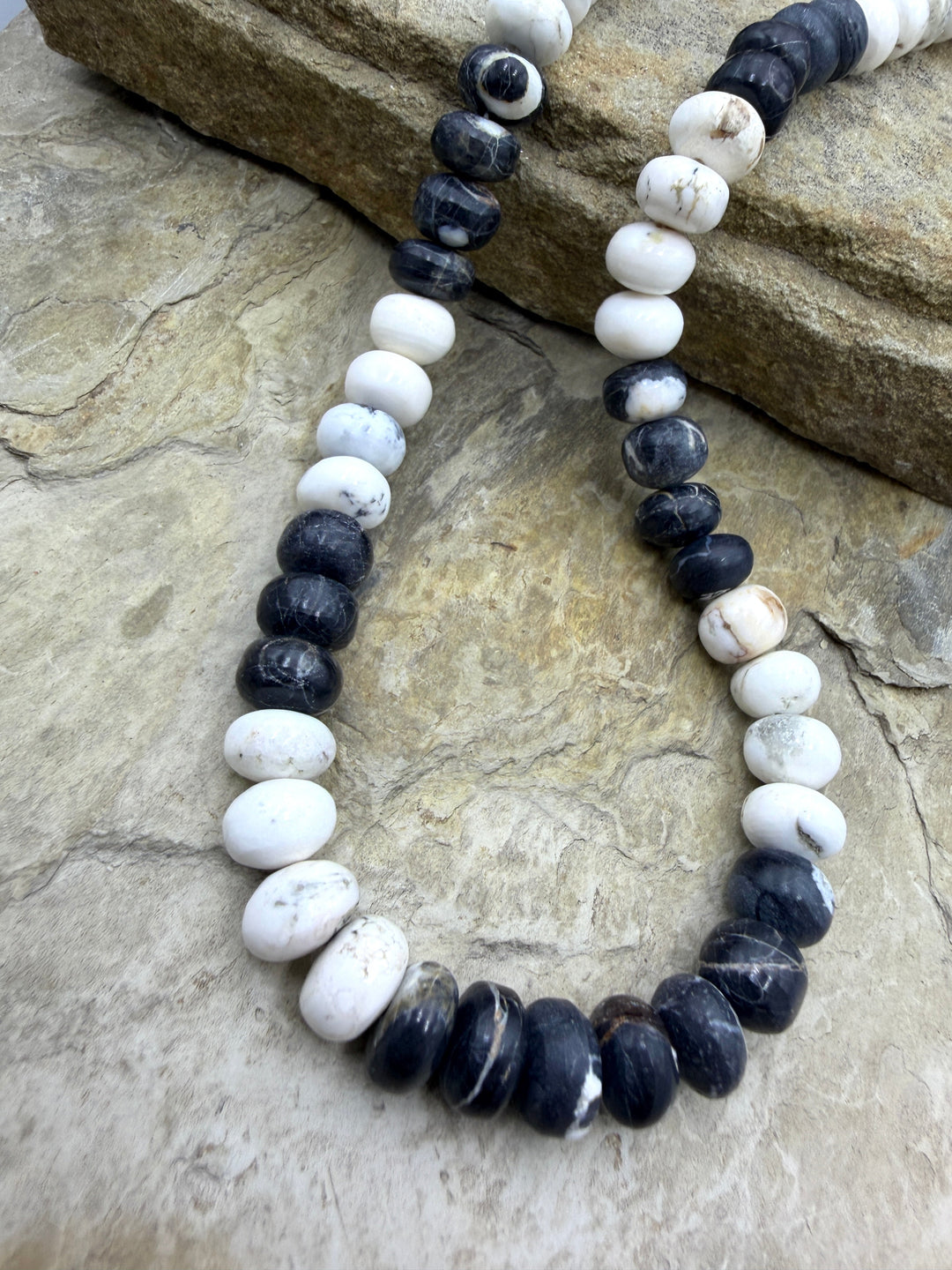 RARE High Quality White Buffalo (Nevada) 10mm Rondelle