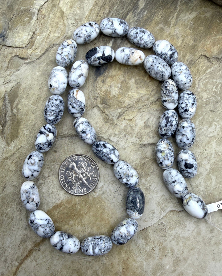 RARE High Quality White Buffalo (Nevada) 7x13mm Handcut