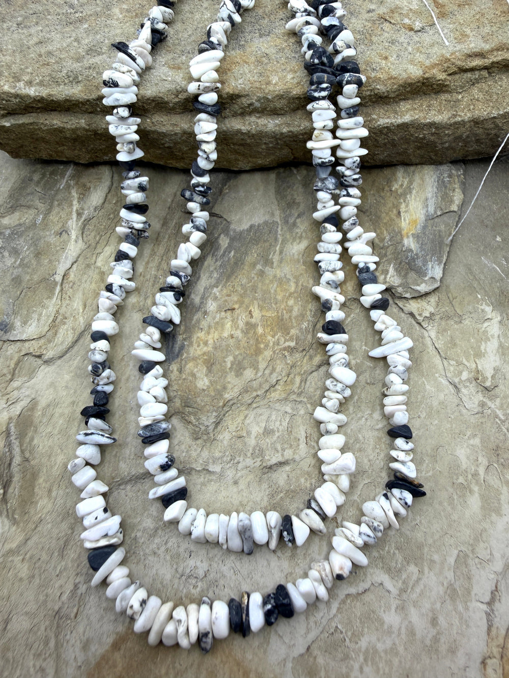 RARE High Quality White Buffalo (Nevada) Chip Beads 4-7mm