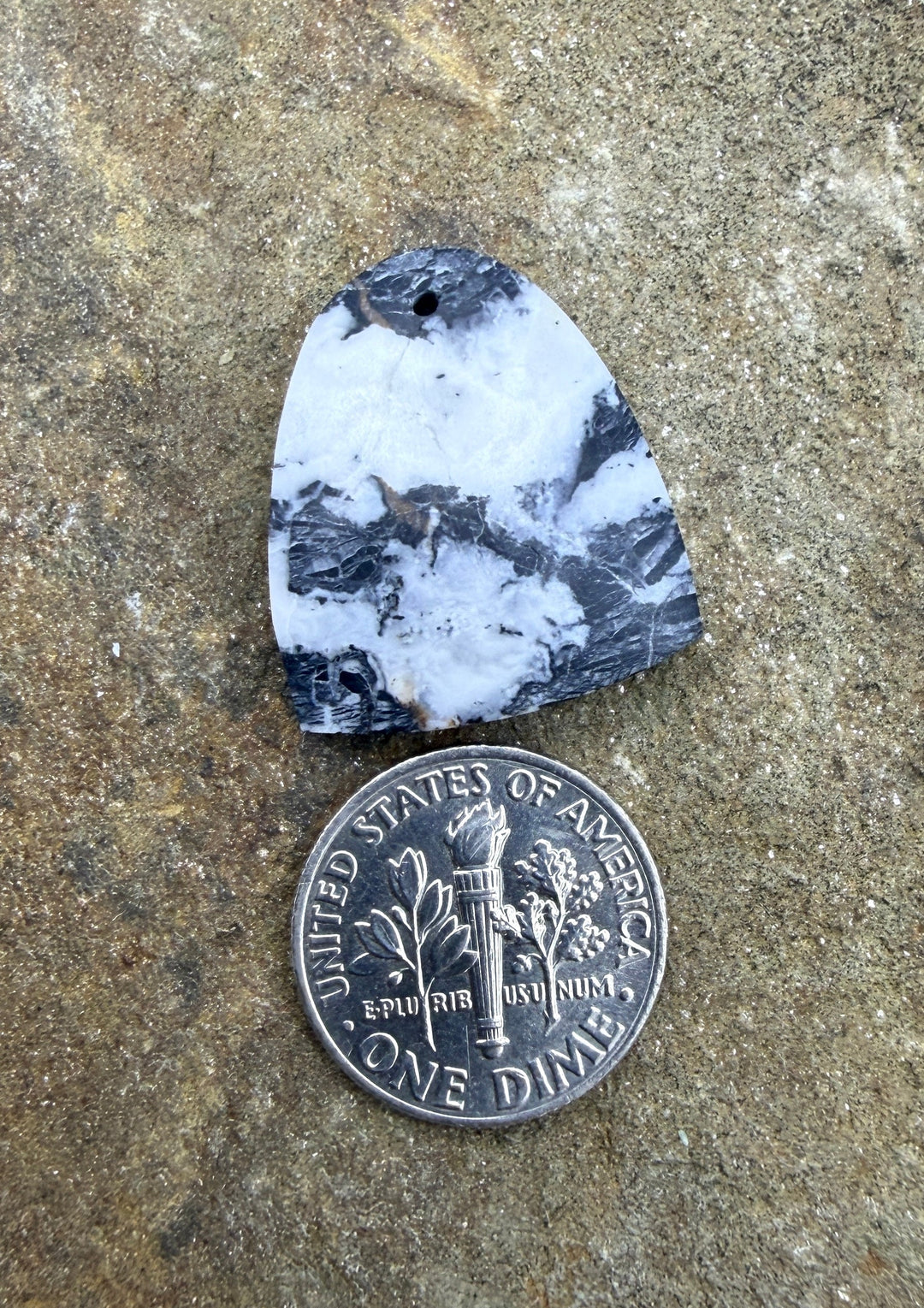 RARE High Quality White Buffalo (Nevada) Focal Pendant Bead