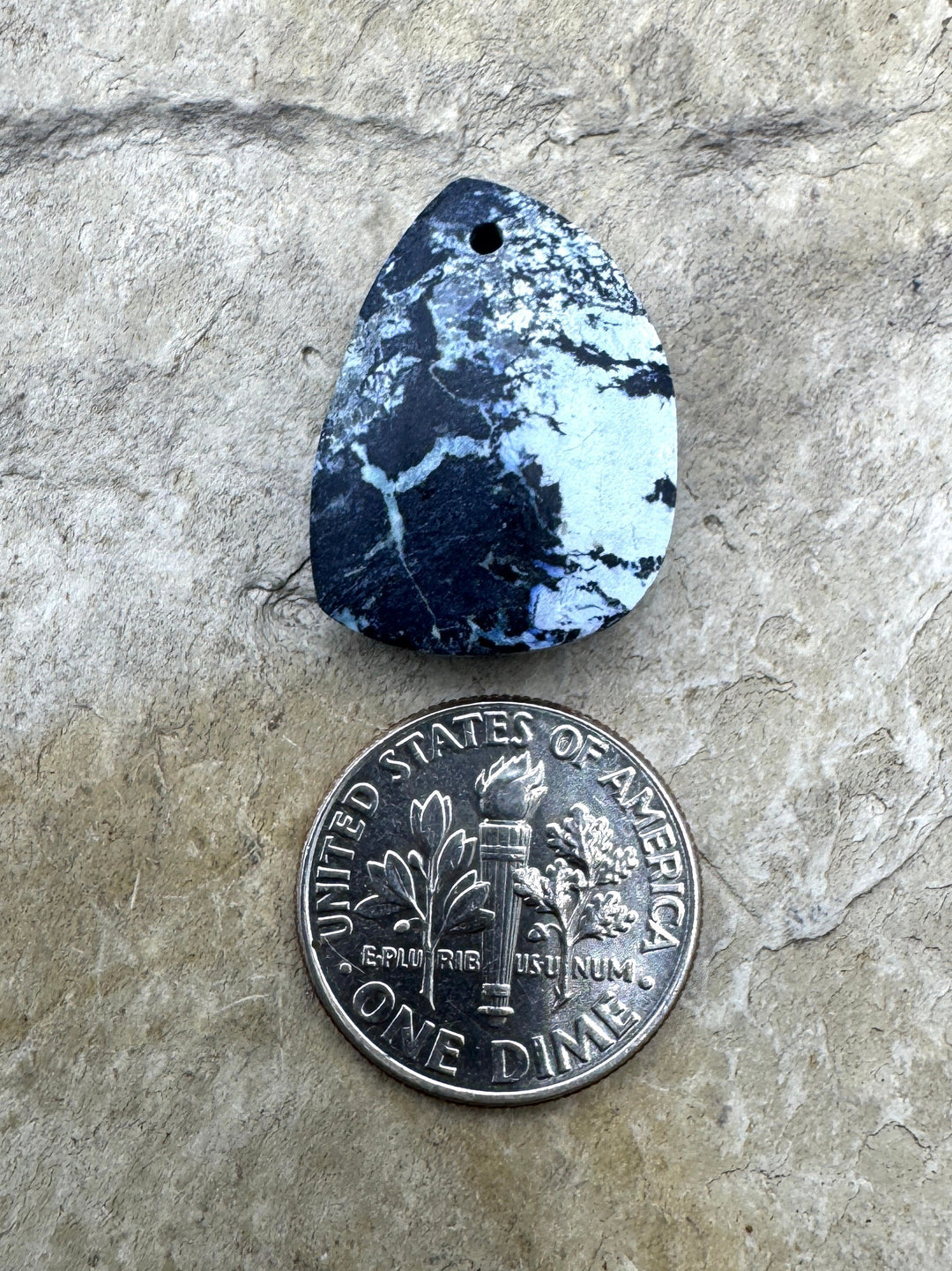 RARE Lavendar Hubei Turquoise (China) Focal Pendant Bead