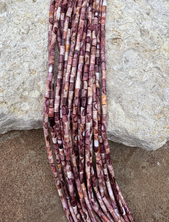 RARE Lions Paw 3x5mm Tube Beads 16 Inch Strand - Lion’s Paw