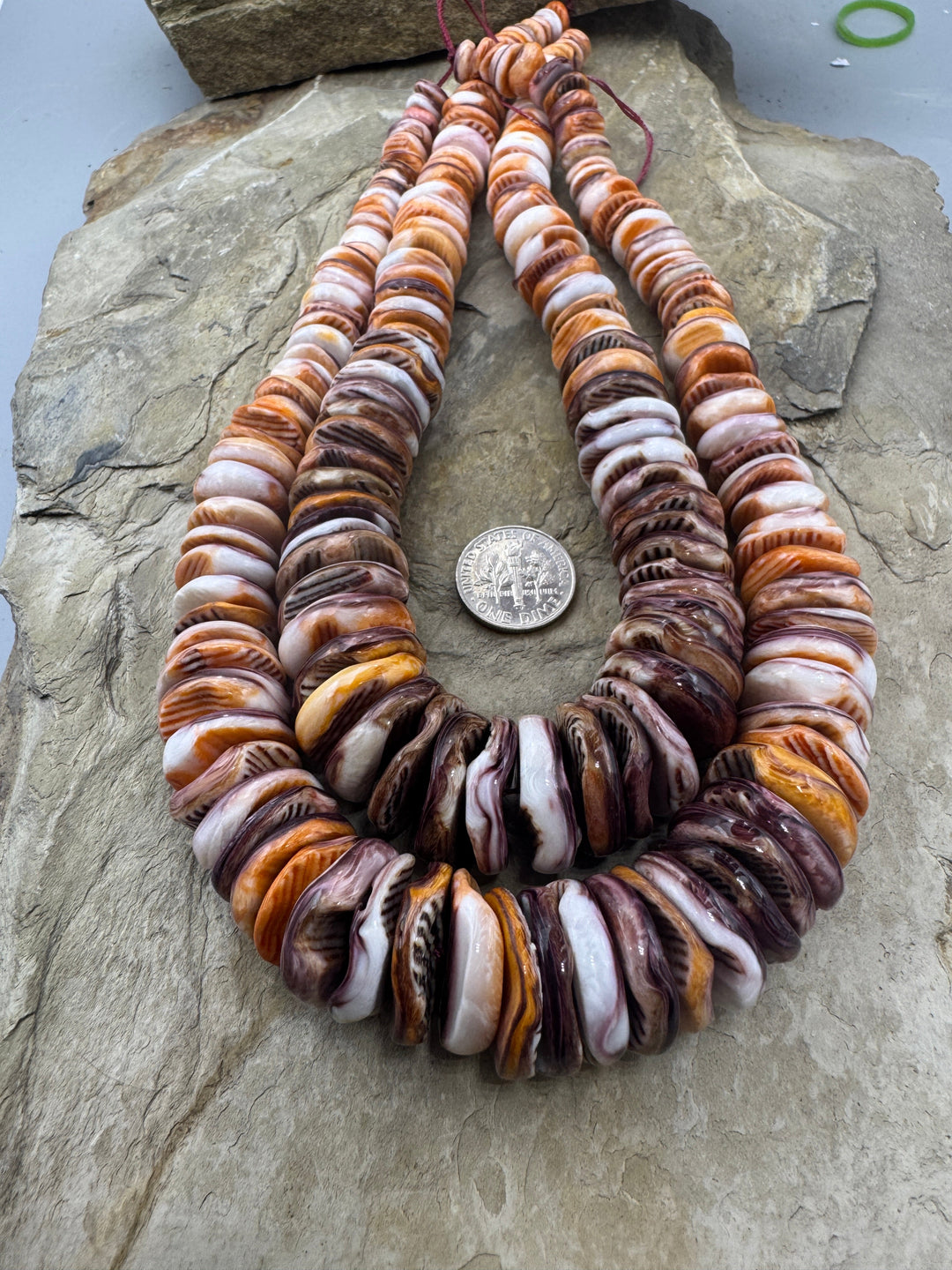 RARE Lions Paw BIG Graduated 8-18mm Irregular Rondelle