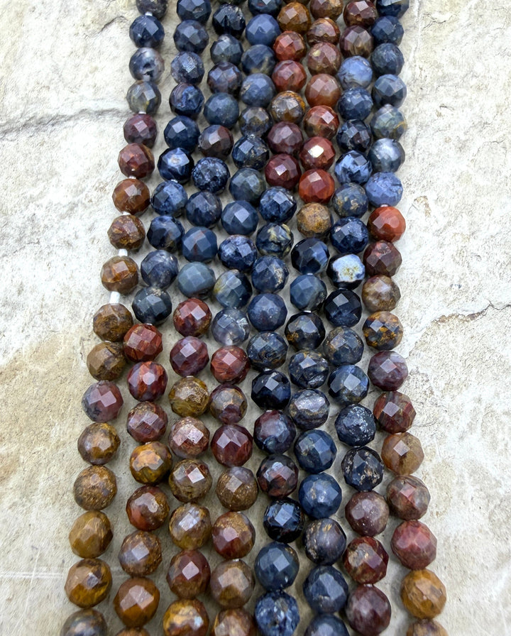 RARE Multi-Colored Pietersite (Namibia) 4mm Faceted Round