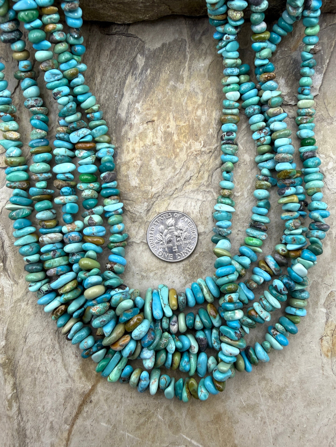 RARE Natural Carico Lake Turquoise (Nevada) 4-6mm Graduate