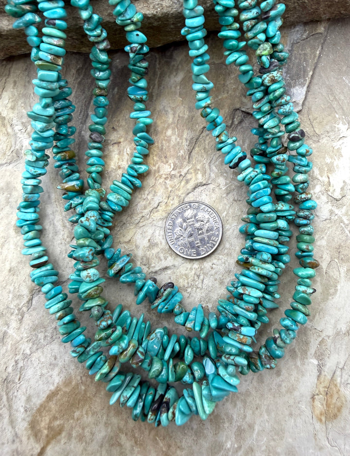 RARE Natural Carico Lake Turquoise (Nevada) 4-6mm Graduated