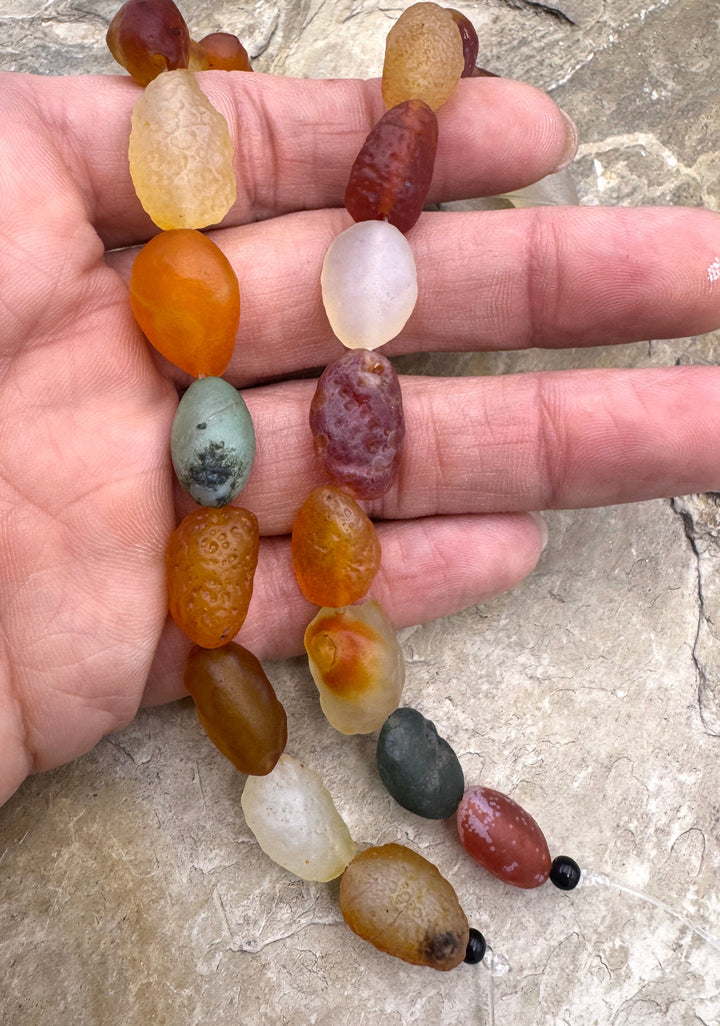 RARE Natural Gobi Dessert Agate irregular Beads