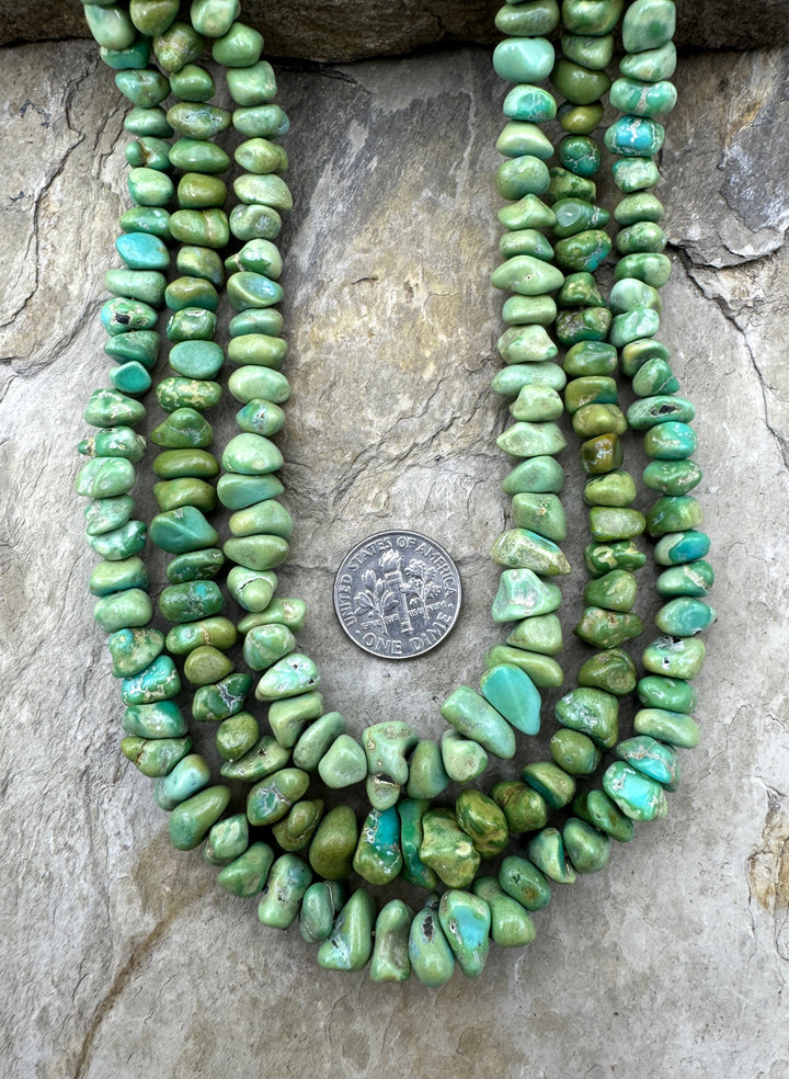 RARE NATURAL GREEN EDGED Lone Moutain Turquoise (Nevada)