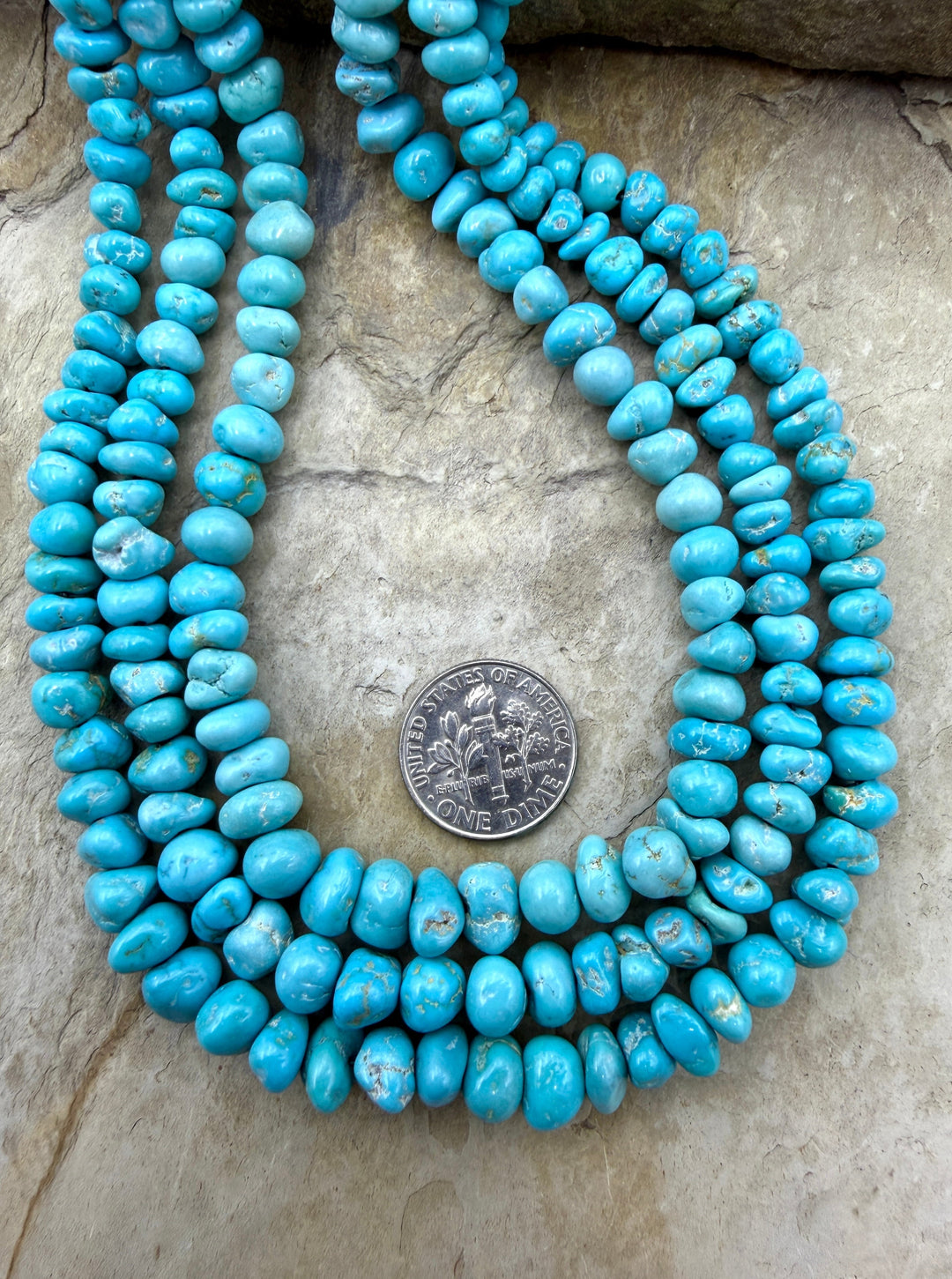 RARE NATURAL Lone Mountain Turquoise (Nevada) Graduated