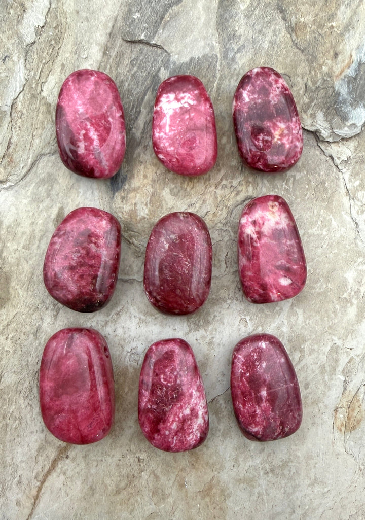 RARE Natural Thulite (Norway) Chunky Focal Penadant Beads