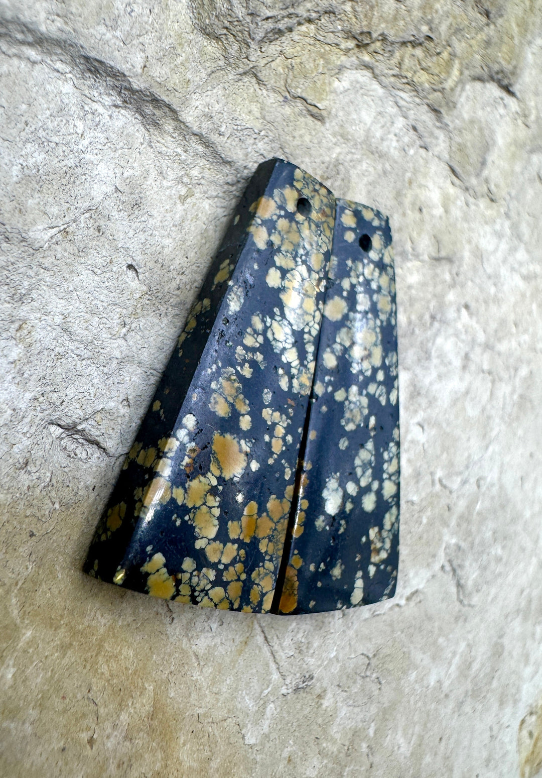 RARE New Lander Turquoise (Nevada) Matching Earring Slab