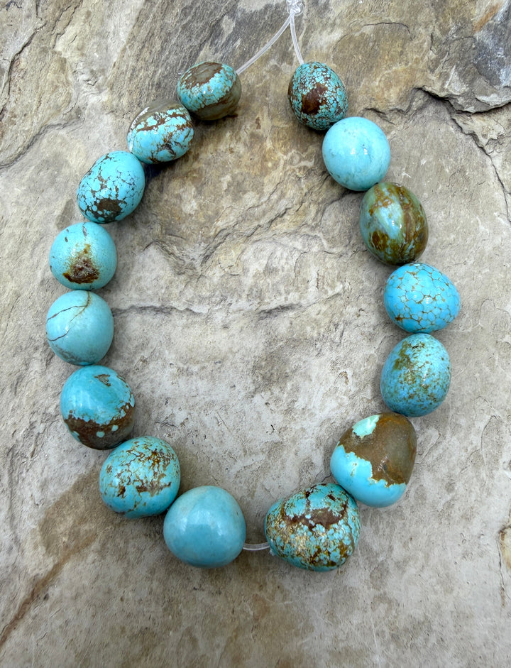 RARE Number 8 Turquoise (Nevada) 12-14mm Rounded Nugget